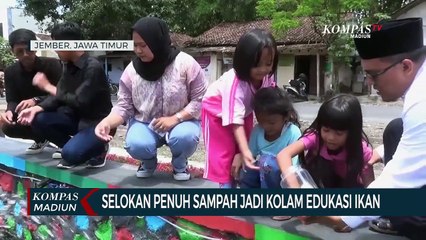 Selokan Penuh Sampah Jadi Kolam Edukasi Ikan