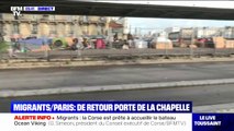 Dans le 18e arrondissement de Paris, des migrants dorment à nouveau dehors sous le métro aérien