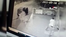 Hırsızlar, açılmayan bahçe kapısı için kavga etti!