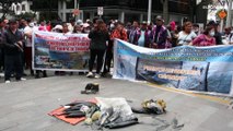 Decenas de pescadores peruanos protestan en Lima por el vertido de la empresa española Repsol
