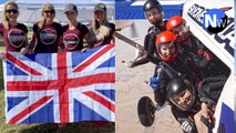 Four British women have won gold at the World Parachuting Championships - with this stunning skydive routine