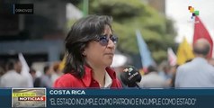 Movimientos populares costarricenses se movilizan por la seguridad social