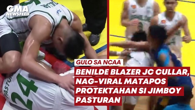 Benilde Blazer JC Cullar, nag-viral matapos protektahan si Jimboy Pasturan | GMA News Feed