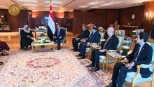 5970947الرئيس السيسي يلتقى فى شرم الشيخ برئيسة تنزانيا ويعزيها فى ضحايا تحطم الطائرة ببحيرة فيكتوريا.. ويؤكد حرص مصر على تعزيز الاستثمارات المصرية فى القطاعات الحيوية وفى مقدمتها إنشاء سد "جوليوس نيريرى" لتوليد الطاقة