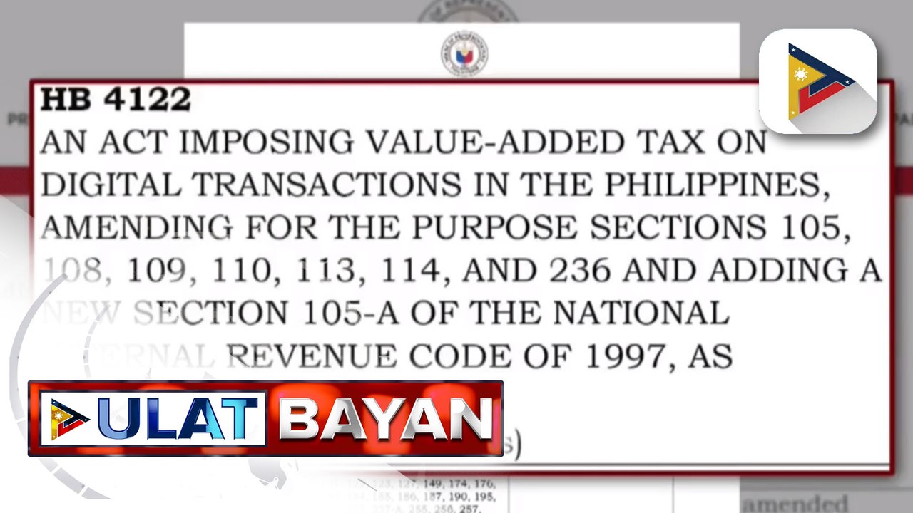Mga panukalang batas na nagpapataw ng VAT sa digital transactions at excise tax sa single-use plastic bags, pasado na sa ikalawang pagbasa sa Kamara