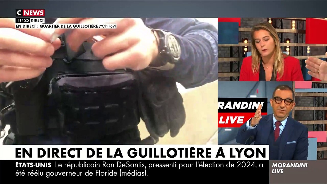 Lyon: Séquence surréaliste dans "Morandini Live" quand la police municipale contrôle l'envoyée spéciale de CNews en direct alors qu'elle filme le trafic de drogue et les migrants illégaux à côté d'elle - Regardez