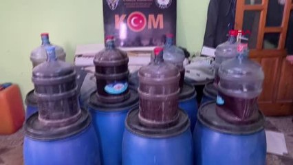 HATAY'DA BİN 672 LİTRE SAHTE İÇKİ ELE GEÇİRİLDİ