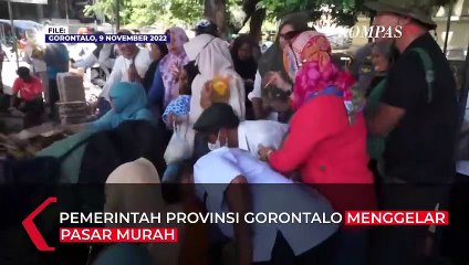 Download Video: Warga Serbu Pasar Murah yang Digelar Pemprov Gorontalo Jelang Nataru