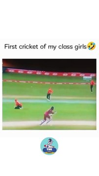 Girls Playing Cricket First Time Funny Video Meme