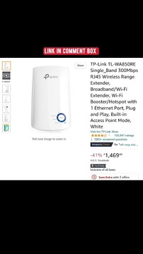 Wireless Range Extender, Broadband/Wi-Fi Extender