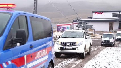 ERCİYES'TE KIŞ SEZONU ÖNCESİ KURTARMA TATBİKATI