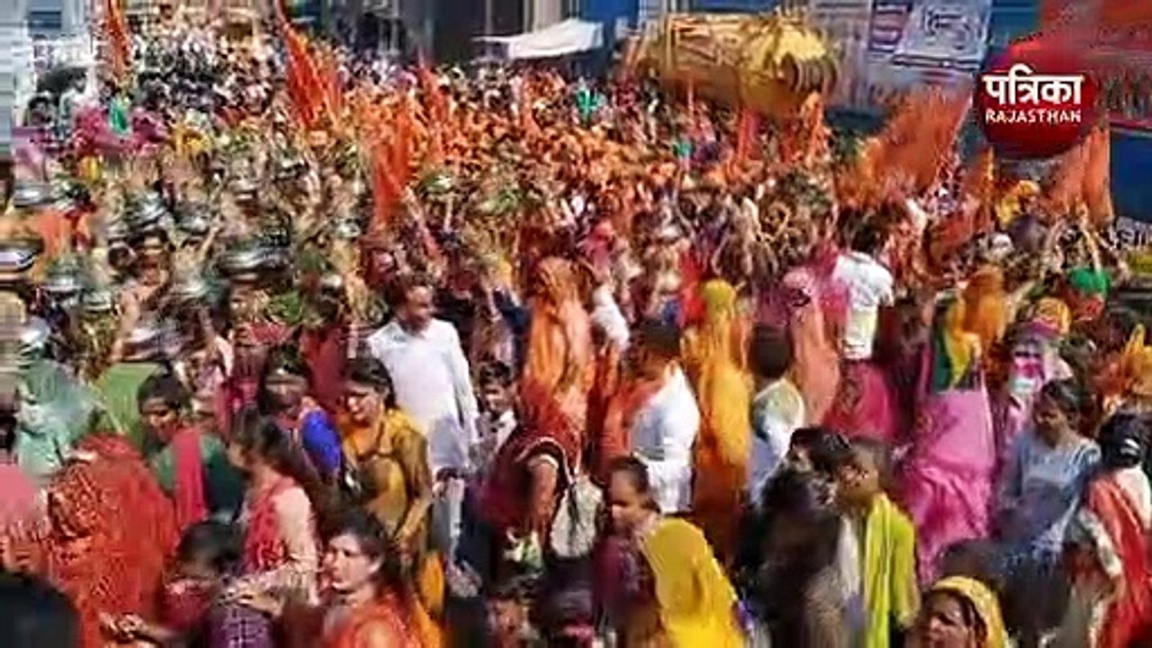 VIDEO : जयकाराें से निकाली संत नवलाराम की शोभायात्रा, जगह-जगह स्वागत