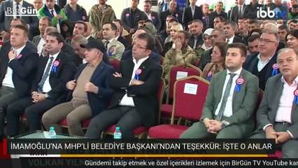 Ekrem İmamoğlu’na MHP’li Belediye Başkanı’ndan teşekkür: İşte canlı yayınlanan o tören