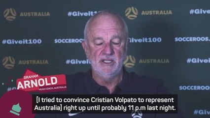 Volpato rejects Australia call-up despite Arnold's pleas
