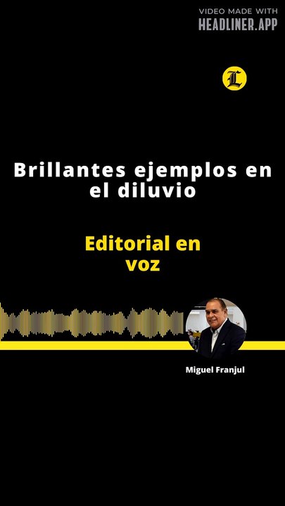 Editorial: Brillantes ejemplos en el diluvio