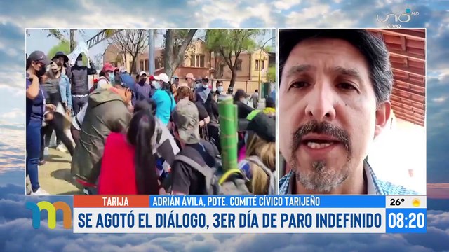 Tarija cumple su 3er día de paro indefinido y cívicos advierten con intensificar movilizaciones por el censo 2023