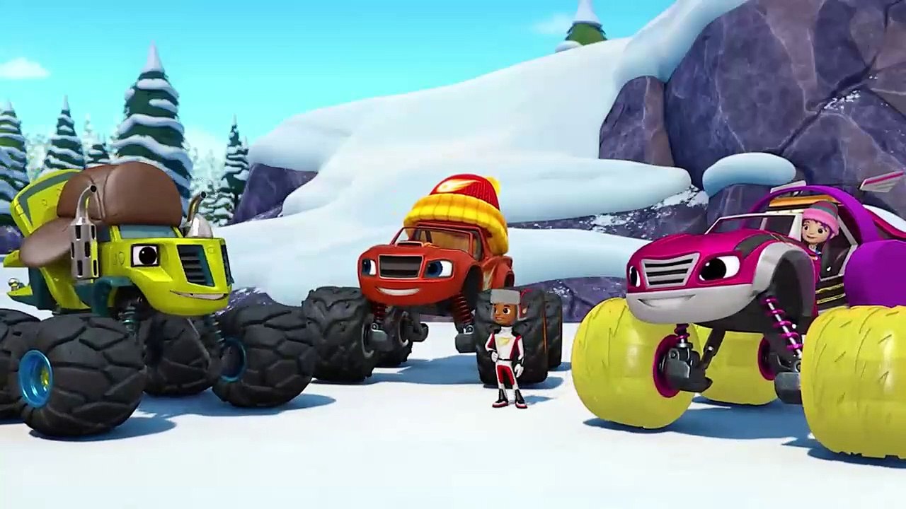 ¡Aventuras en la nieve! | Blaze y los Monster Machines | cartoon for kids