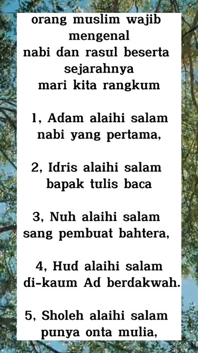 sejarah para nabi