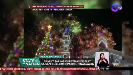 Samu't saring Christmas display sa San Guillermo Parish, pinailawan | SONA