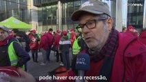 Trabalhadores belgas em greve por causa de faturas energéticas chocantes