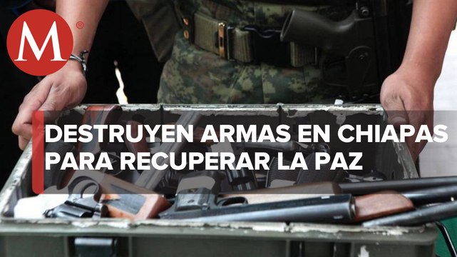 Realizan campaña de canje de armas de fuego en Chiapas