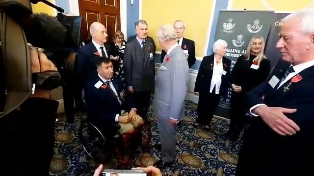 King Charles meets Doncaster war hero Ben Parkinson during city status visit