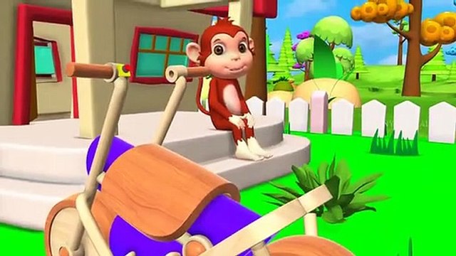 atikashsingh Elephant and Monkey Play Wooden Bike Race Game in Forest _ Funny Animals Comedy Videos 3D Cartoons