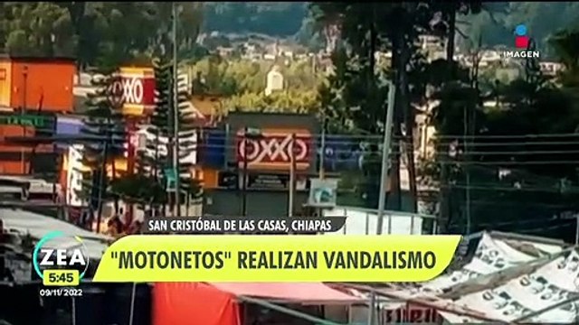 Los Motonetos vandalizan la presidencia municipal de San Cristóbal de las Casas