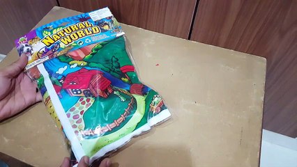 Unboxing and review of farm animal set with mat for kids school projects and gifts