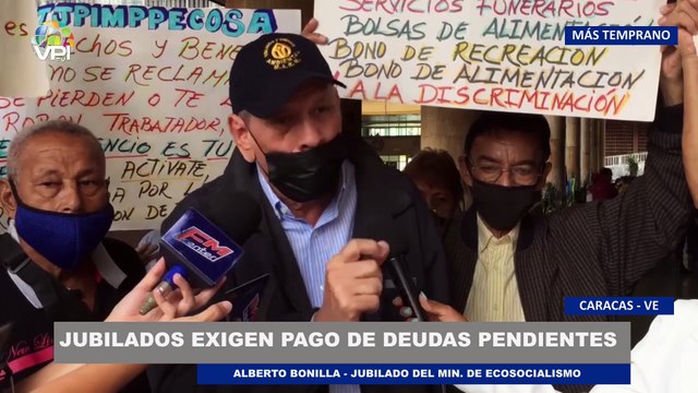 Jubilados del Ministerio de Ecosocialismo exigen pago de deudas pendientes - 09Nov @VPItv