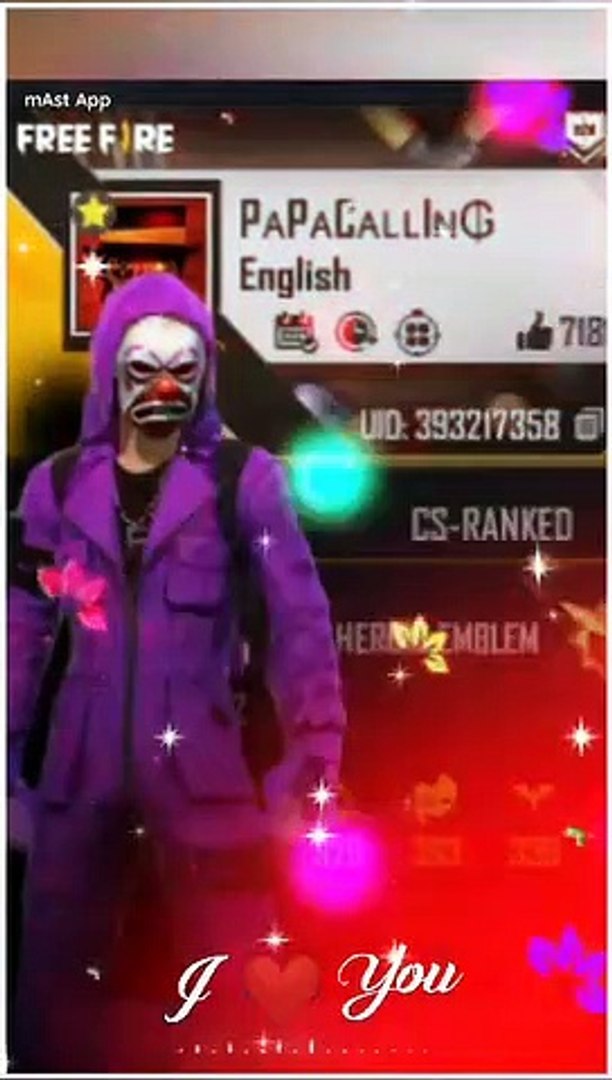 ⁣Free fire total gaming face'real