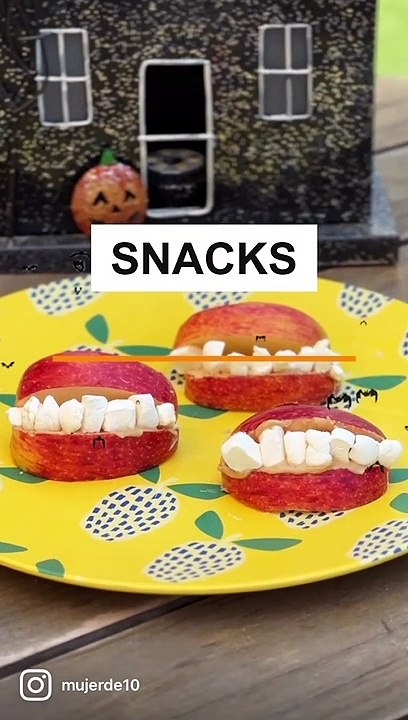 Snack fácil para Halloween 🦷🎃