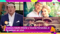 Gustavo Adolfo Infante y Vicente Fernández Jr se pelea en vivo