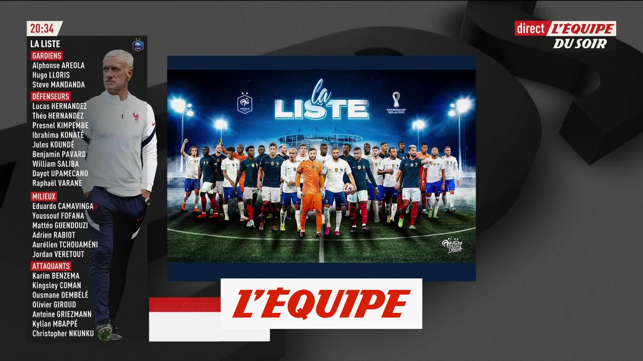 Une liste de 25 joueurs avec Giroud, Mandanda et Saliba - Foot - CM 2022 - Bleus