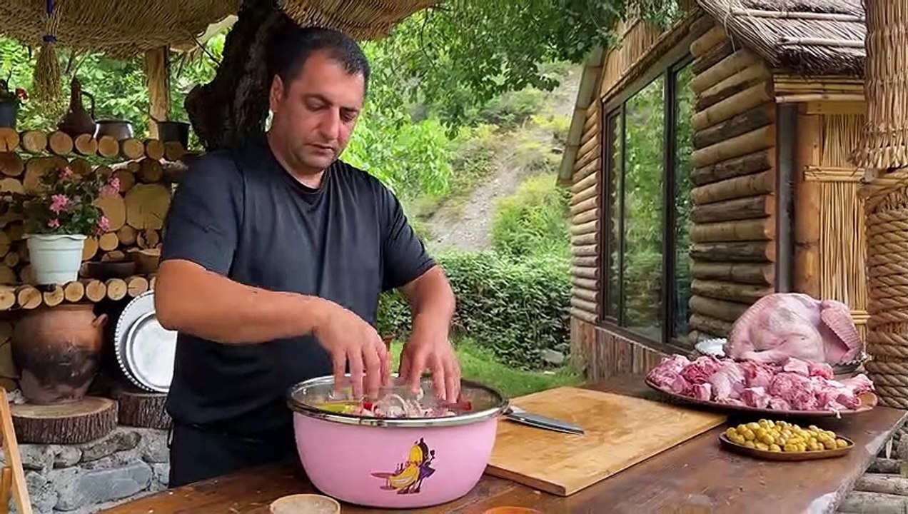 Incredible Dishes of Huge Turkeys! Fed All the Children in the Village-(1080p60)