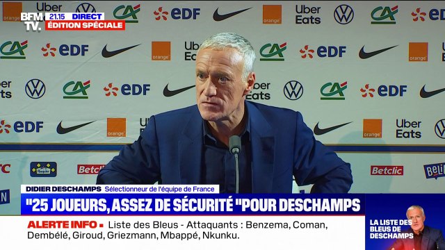 Il n'y a pas d'inquiétude : Didier Deschamps se veut rassurant sur la forme de Benzema