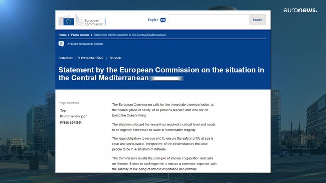 Судно Ocean Viking с мигрантами ждут в Тулоне