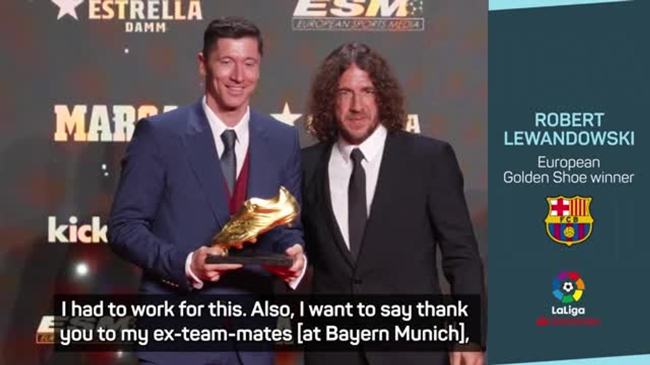 Lewandowski targets LaLiga glory after Golden Shoe win فيديو Dailymotion