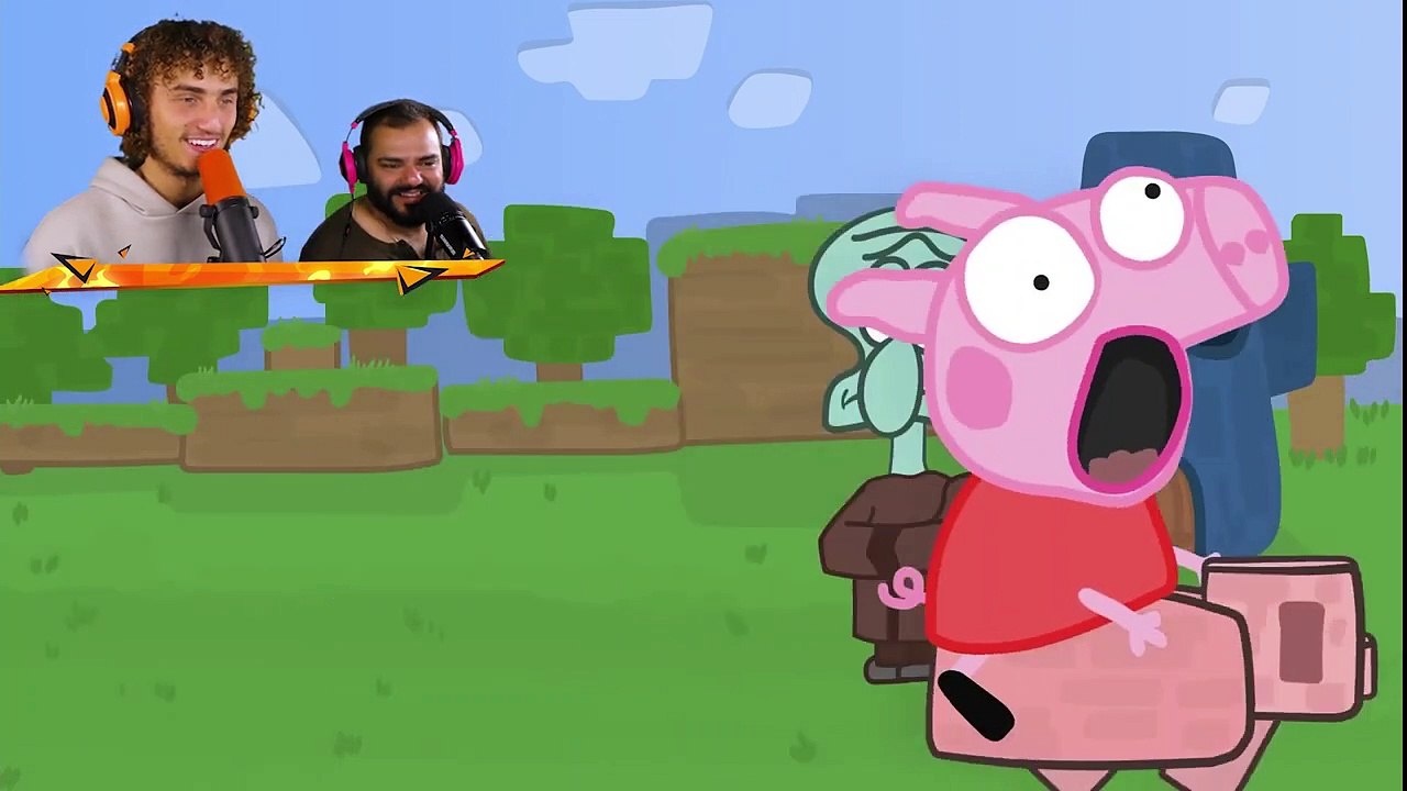 Peppa Pig vs Minecraft (Funny Animation)