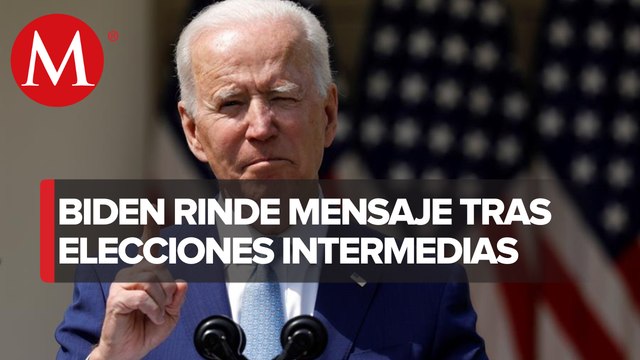 El presidente de Estados Unidos, Joe Biden, da mensaje tras las elecciones intermedias