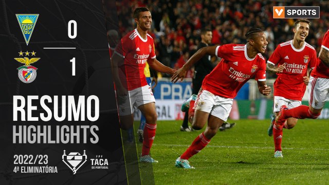 Highlights: Estoril Praia 0-1 Benfica (Taça de Portugal 22/23 - 4ª Eliminatória)