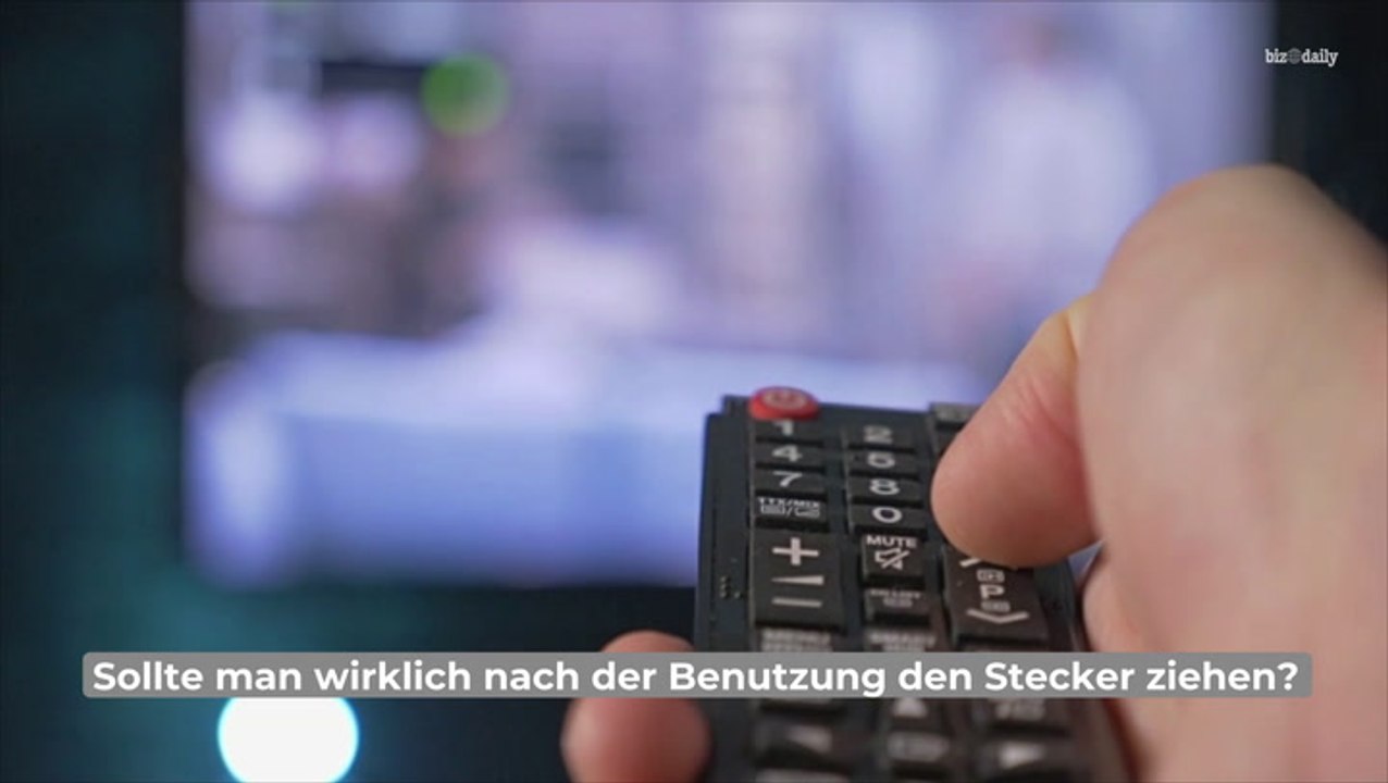 TV-Stecker ziehen, um Strom zu sparen? Der Mythos erklärt - dann dürfen Sie es nicht machen