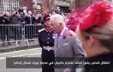بريطاني يرشق الملك تشارلز الثالث بـ 3 بيضات