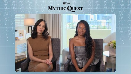 Download Video: Charlotte Nicdao, Imani Hakim, Danny Pudi and Naomi Ekperigin, on Apple TV + MYTHIC QUEST Season 3