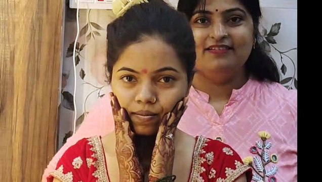 Bride dresses and makeover by Neeru Yadav Makeup Artist at NEERU BEAUTY PARLOUR, Tijara This weddin