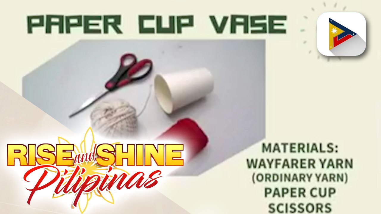 THURSDAY ARTSDAY Paper cup vase video Dailymotion