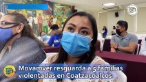 Movamver resguarda a 5 familias violentadas en Coatzacoalcos