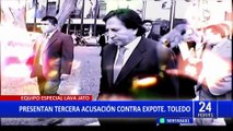 Alejandro Toledo: Equipo Especial Lava Jato presenta tercera acusación contra expresidente