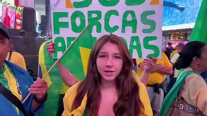 Young Brazilian Election Protester WE WERE ROBBED