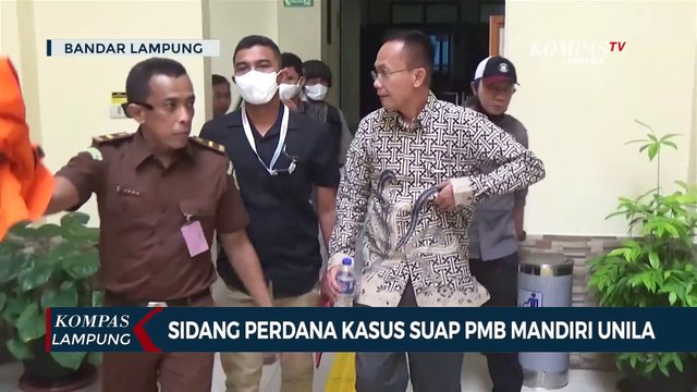 Sidang Perdana Kasus Suap Unila, Andi Desfiandi Beri 250 Juta untuk 2 Nama di Fakultas Kedokteran